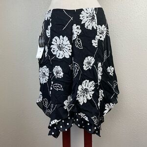 NWT Jones New York Silk Floral Skirt Size 8
